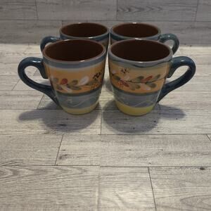 Set of 4 Mugs Gibson Elite Scroll Motif